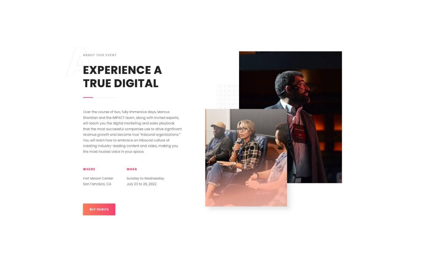 Deventi 128 - Event and Conference Website Template