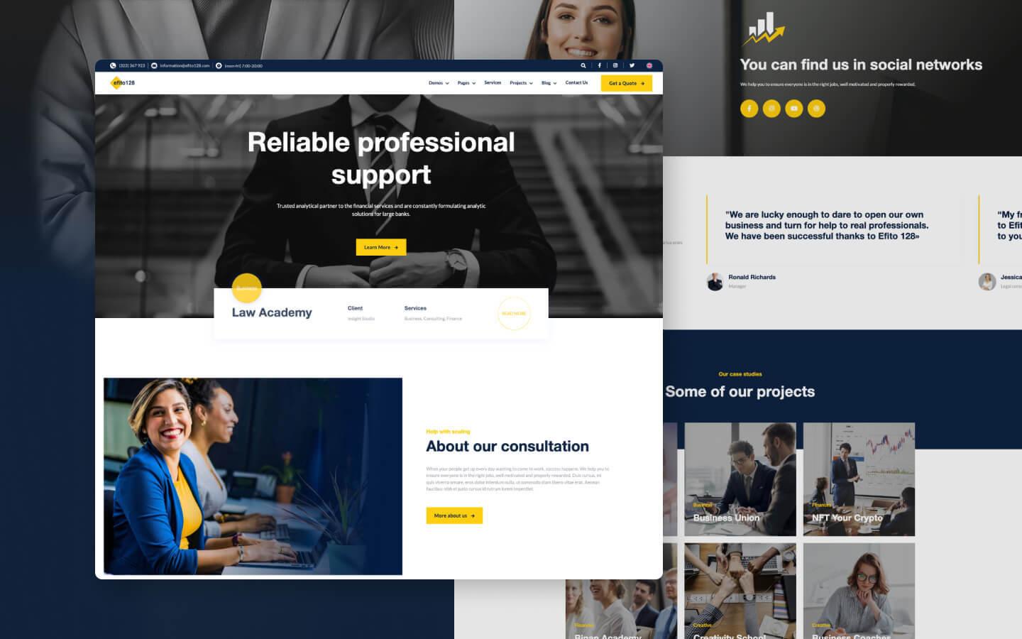 Efito 128 - Consulting Website Template