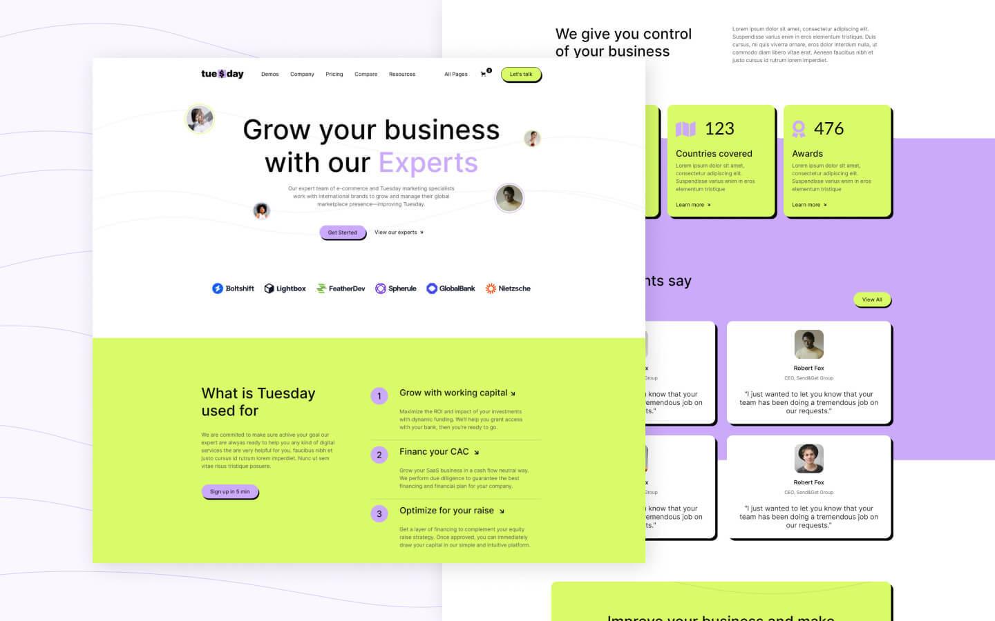 Tuesday 128 - SaaS Website Template