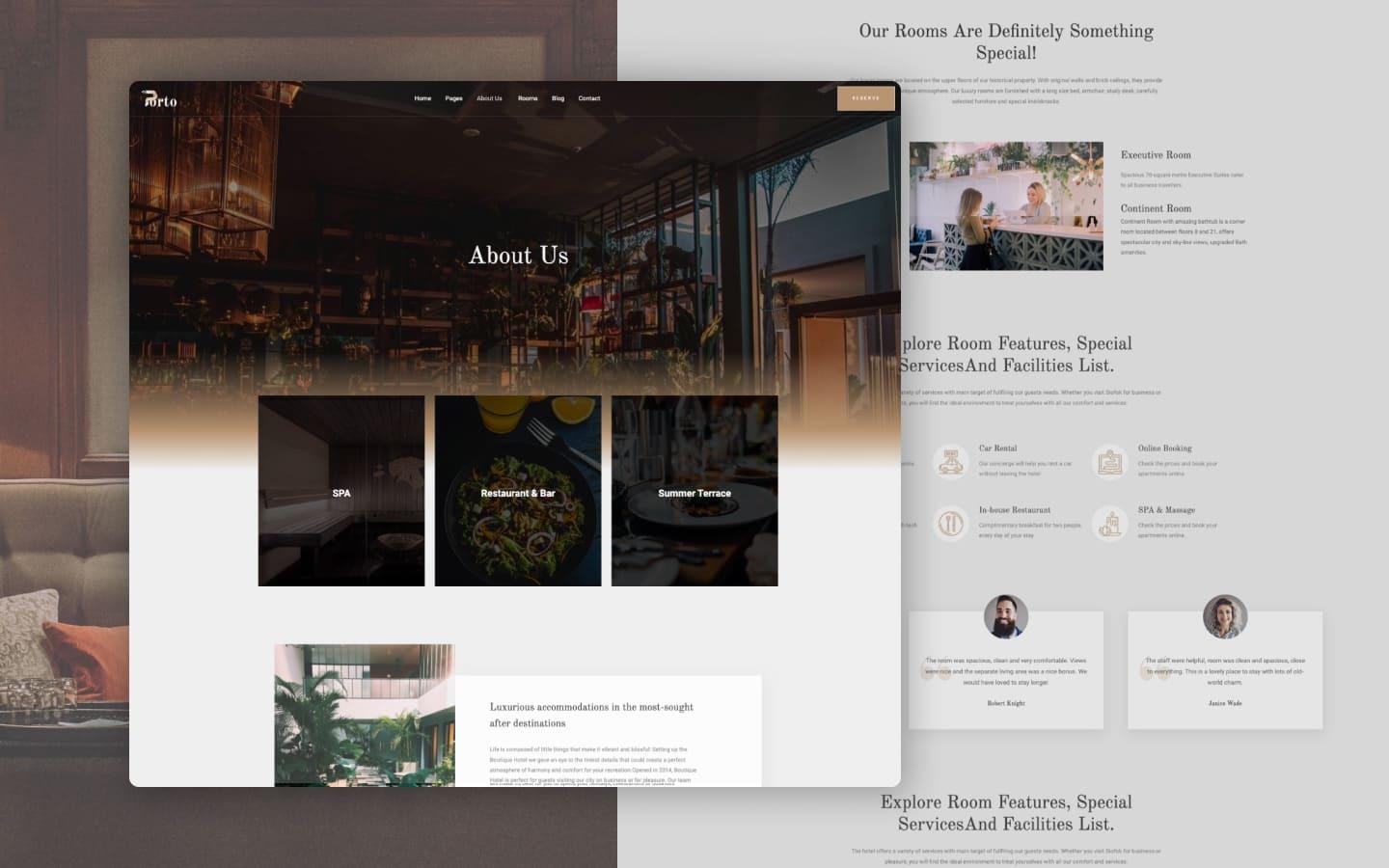 Porto 128 - Hotel Website Template
