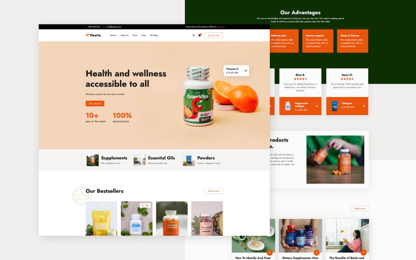 Hearty 128 - Pharmacy Website Template