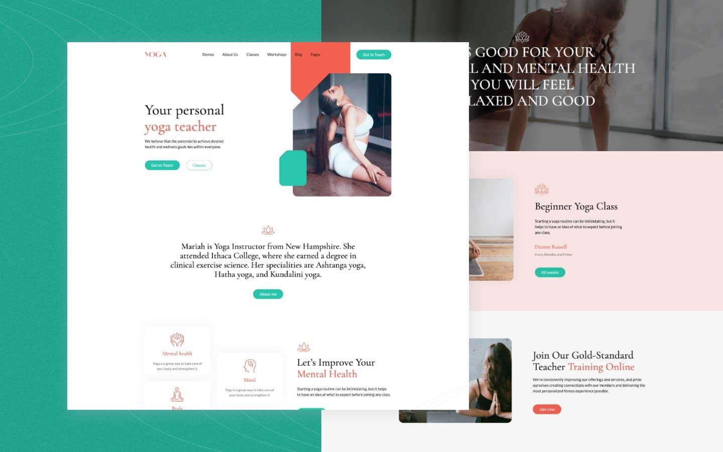 Yoga 128 - Fitness and Yoga Website Template