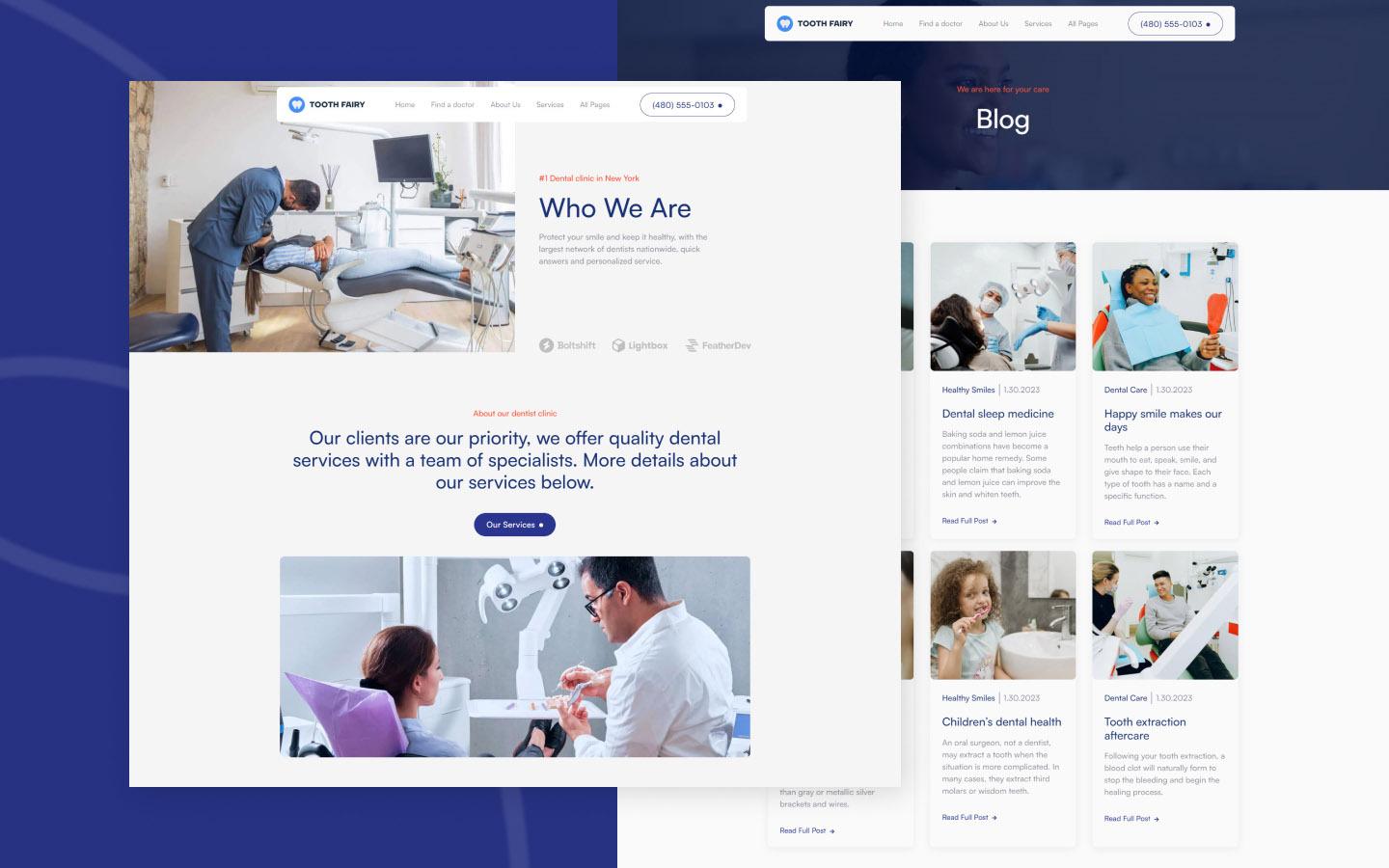 Tooth Fairy 128 - Dentist Website Template