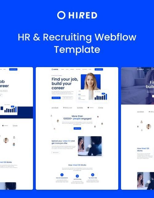 Hired 128 - HR and Recruiting Website Template