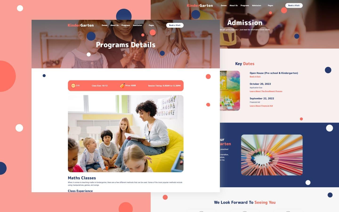 Kindergarten 128 - Kids and Kindergarten Website Template