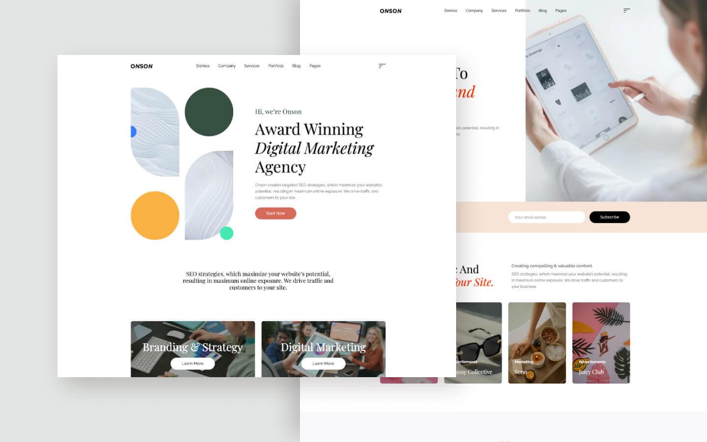 Onson 128 - Marketing Agency Website Template