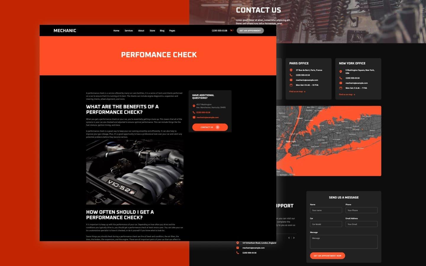 Mechanic 128 - Cars and Automotive Website Template
