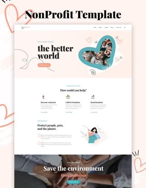 Hapi 128 - Charity and Nonprofit Website Template