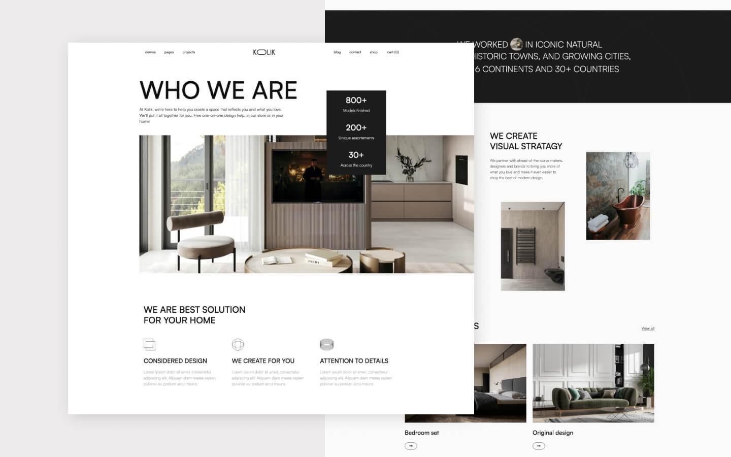 Kolik 128 - E-commerce Furniture Website Template
