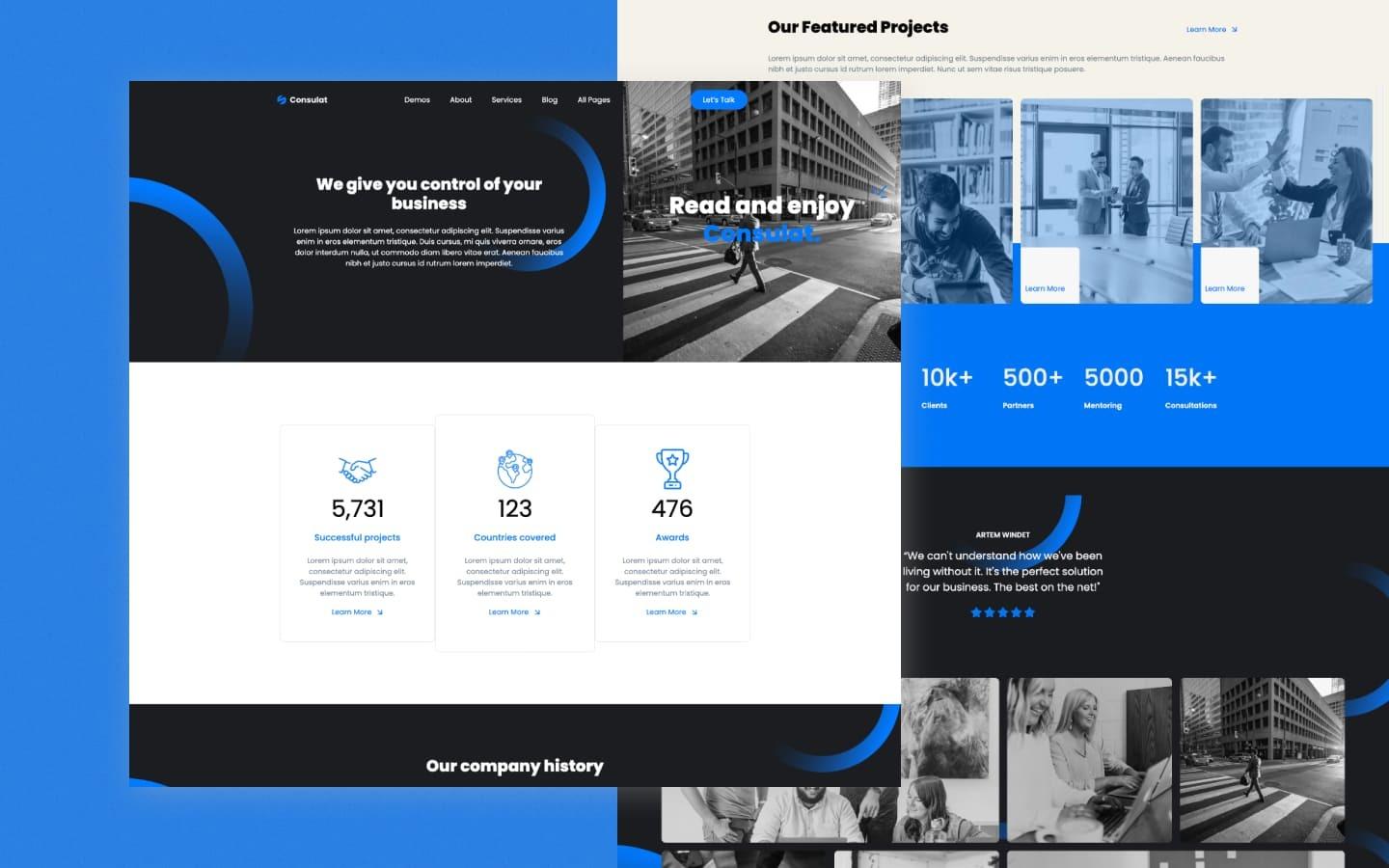 Consulat 128 - Consultant Website Template