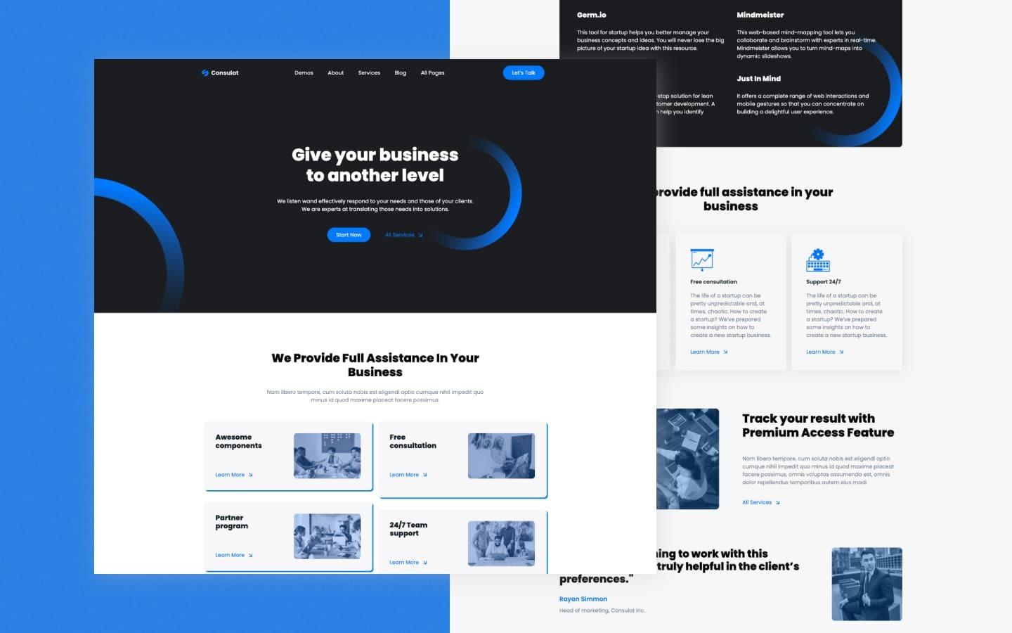 Consulat 128 - Consultant Website Template