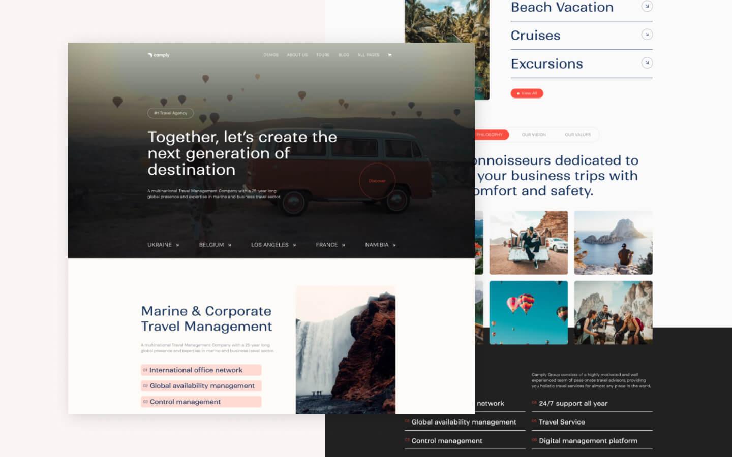 Camply 128 - Travel and Tourism Website Template