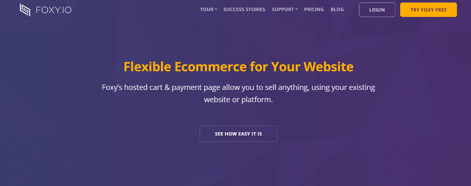 Foxy website homepage 