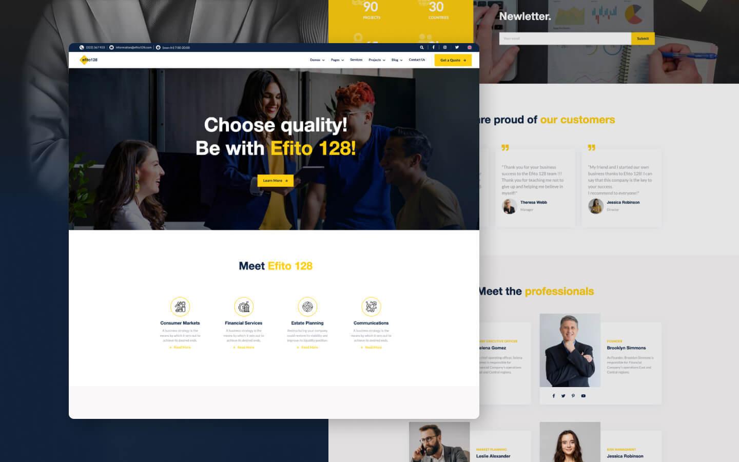 Efito 128 - Consulting Website Template