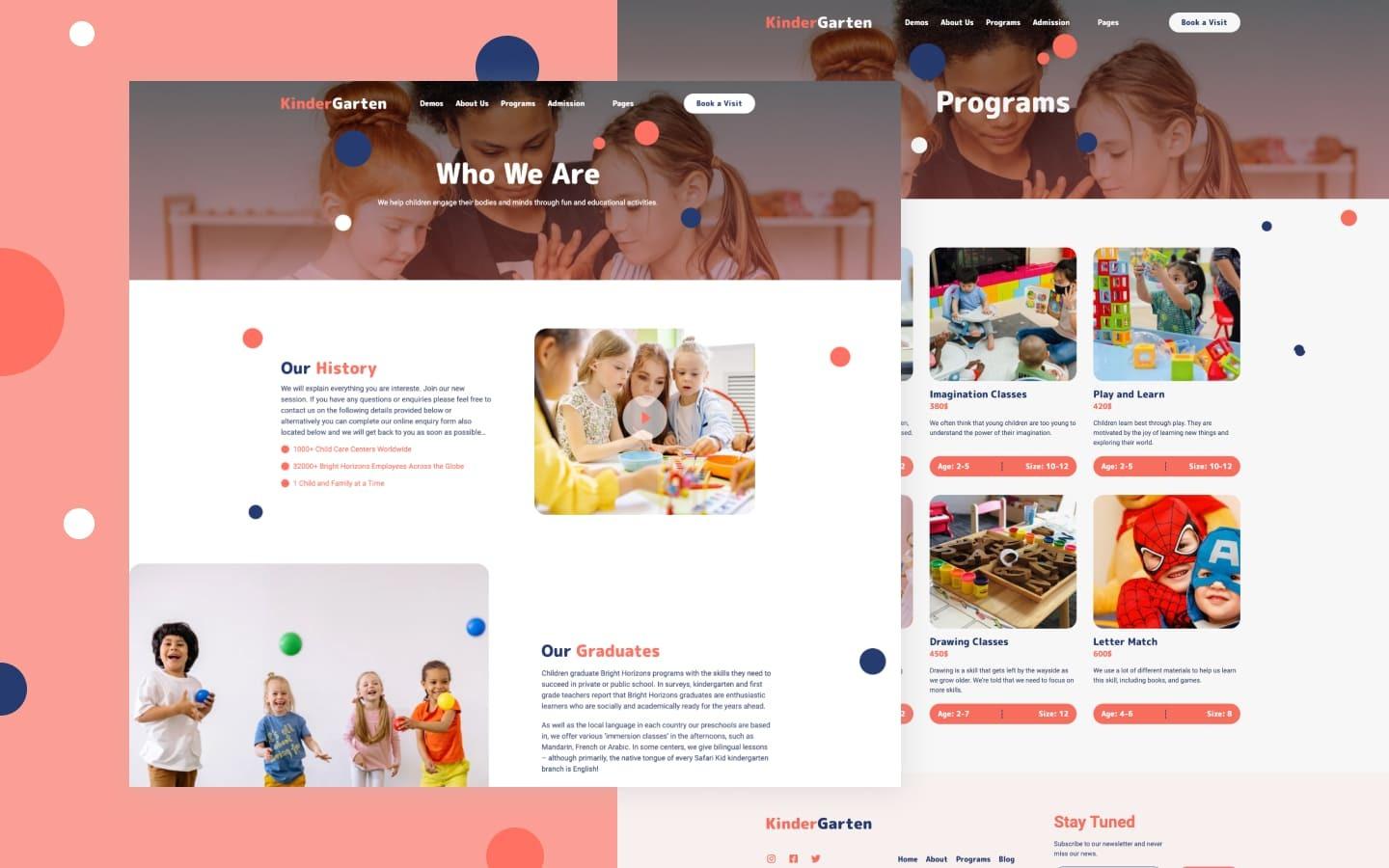 Kindergarten 128 - Kids and Kindergarten Website Template