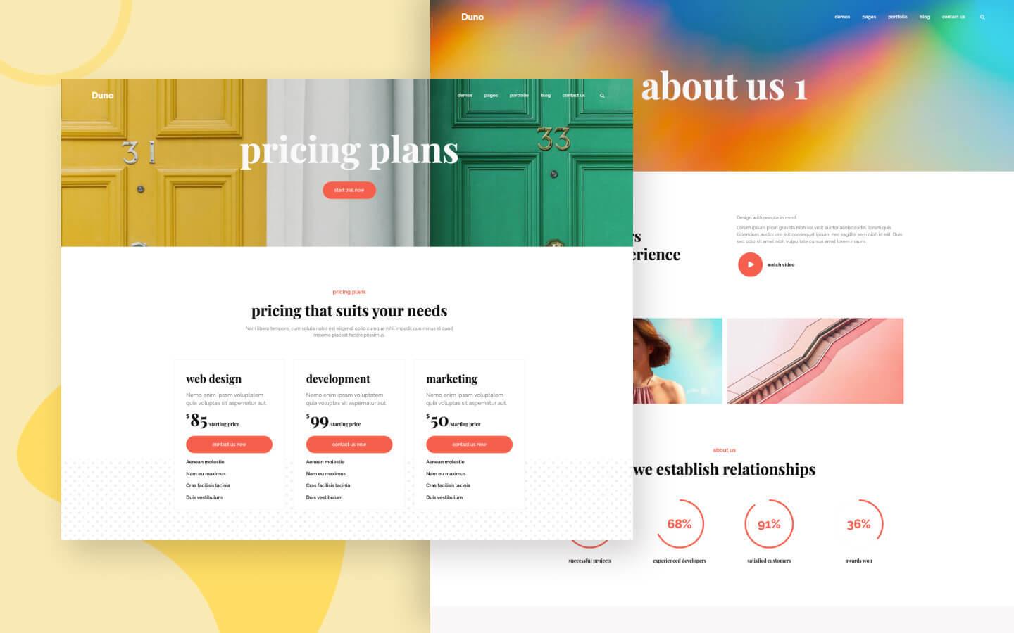 Duno 128 - Agency Website Template