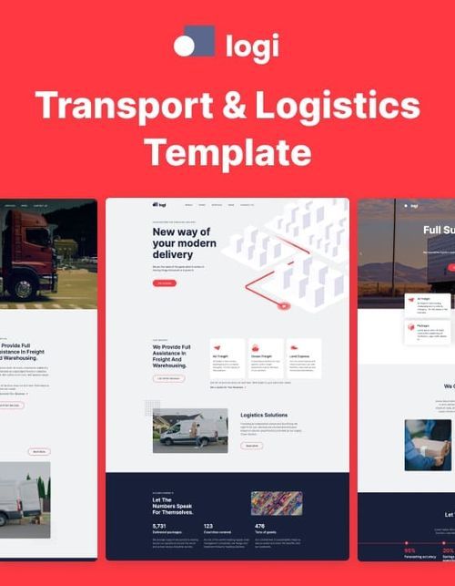 Logi 128 - Transportion and Logistics Website Template