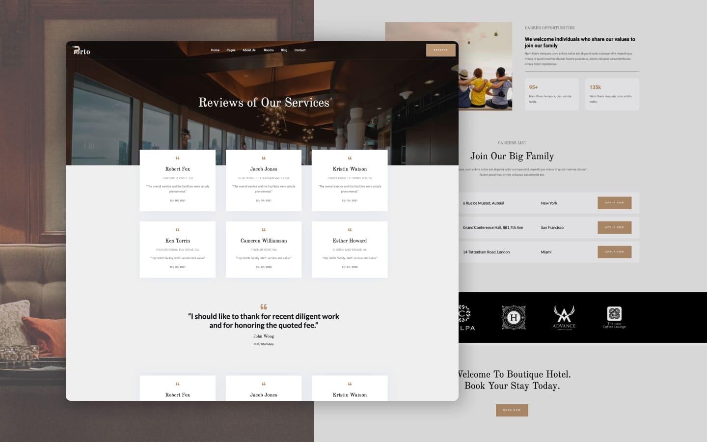 Porto 128 - Hotel Website Template