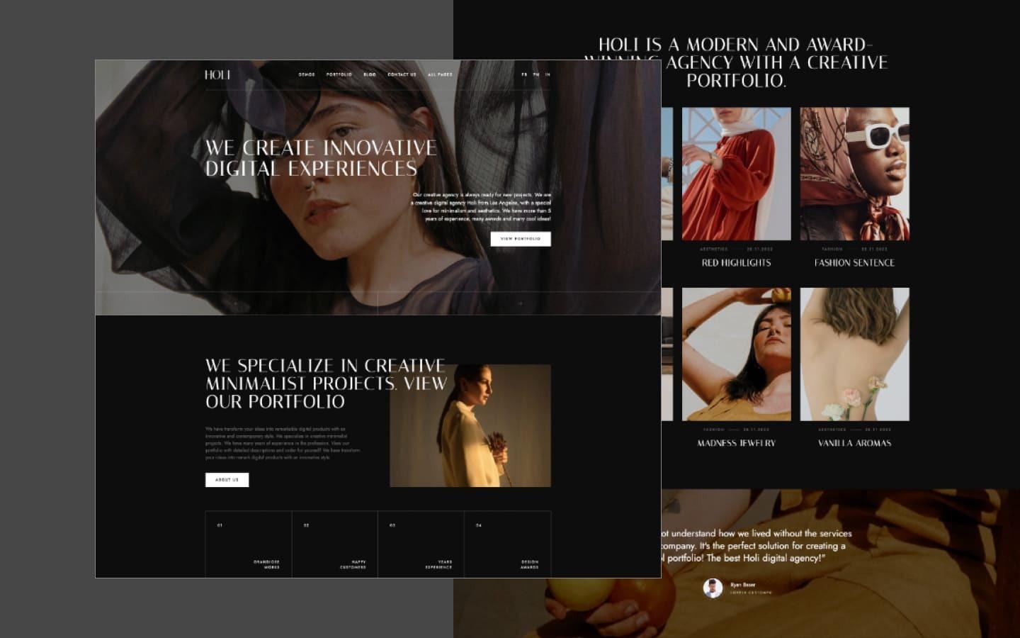 Holi 128 - Portfolio Website Template