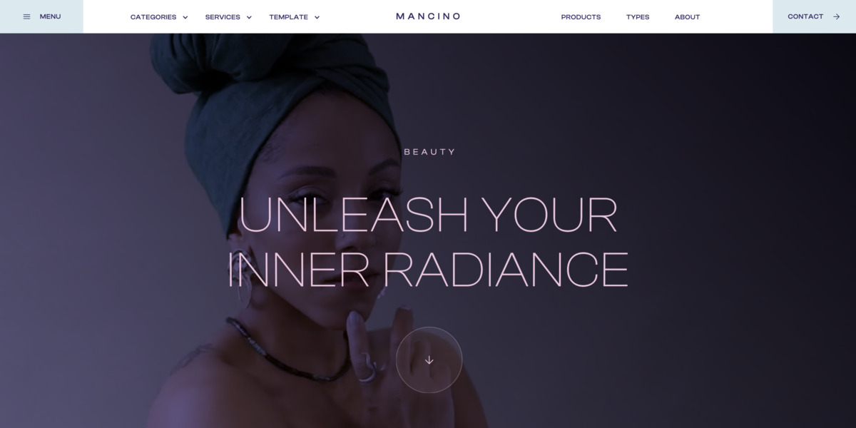 Mancino Banner with Video on the Background