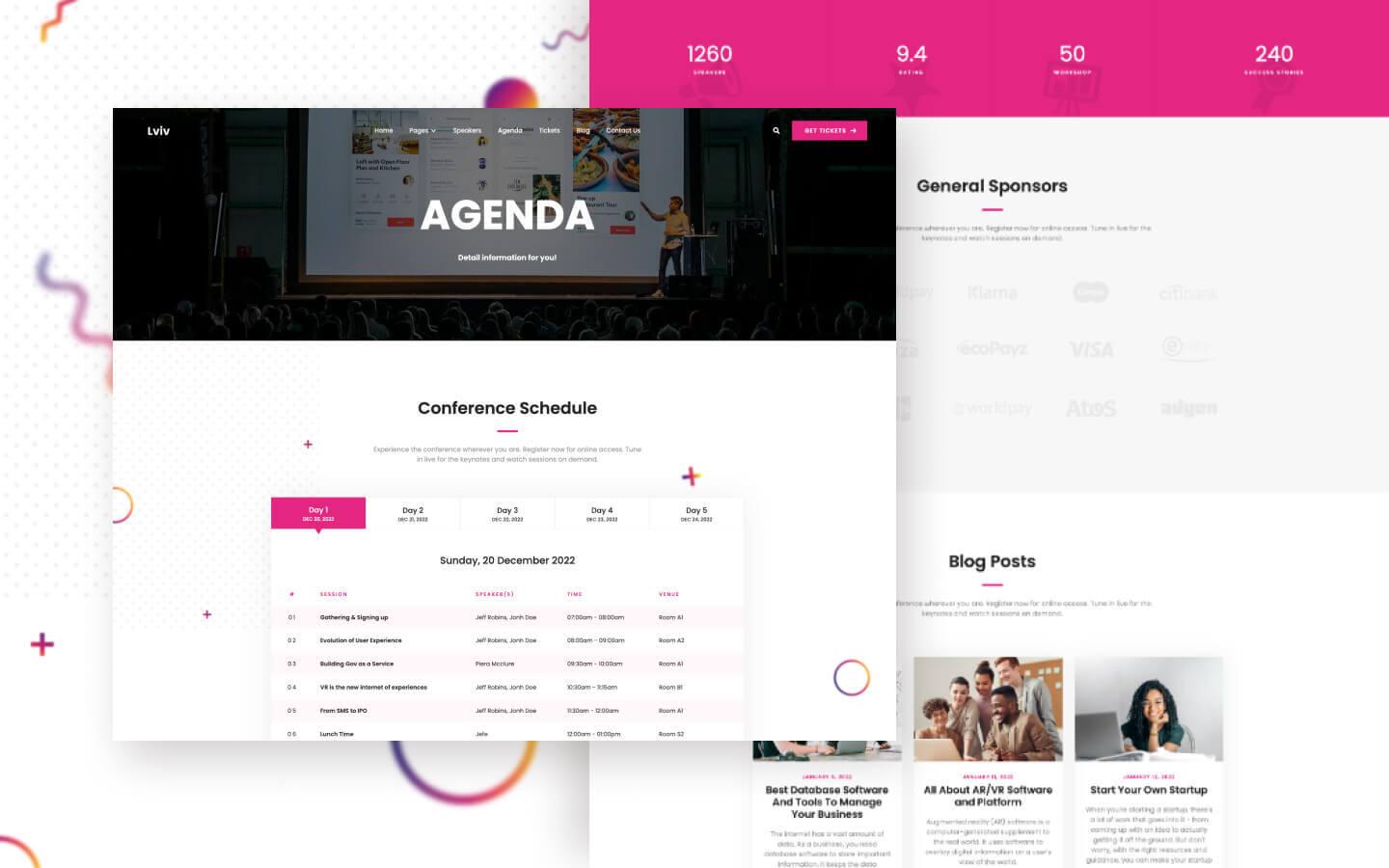 Lviv 128 - Event and Conference Website Template