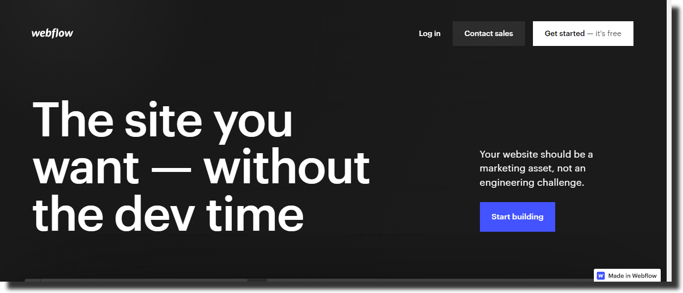 homepage-of-webflow