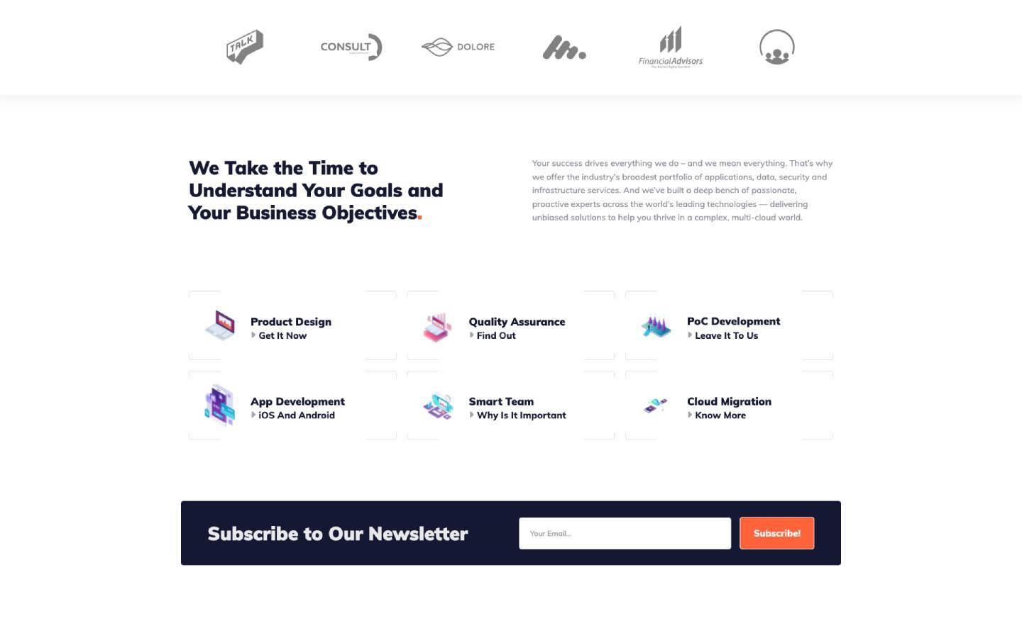 Outsourceo 128 - IT company Website Template
