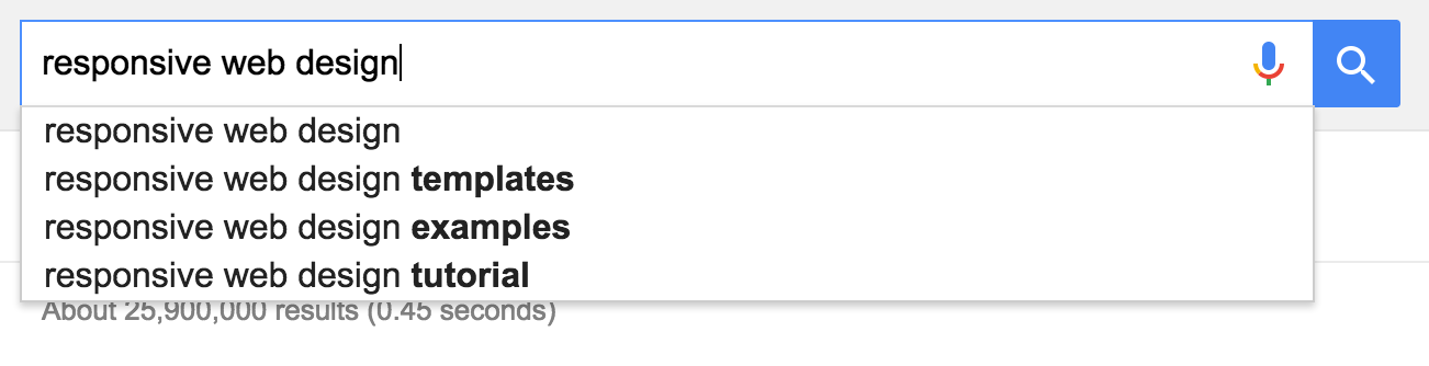 Google's suggestions are perfect for creating blog topic ideas.