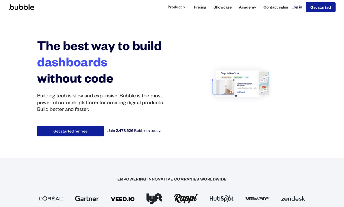 Bubble site