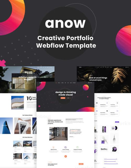 Anow 128 - Portfolio Website Template
