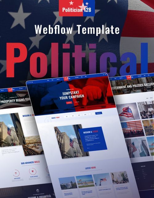 Politician 128 - Political Website Template
