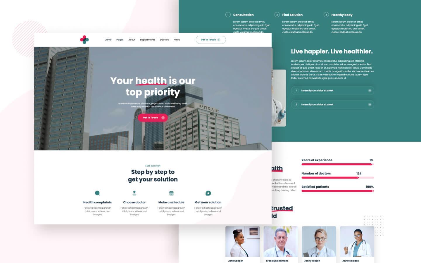 Medic 128 - Health Website Template