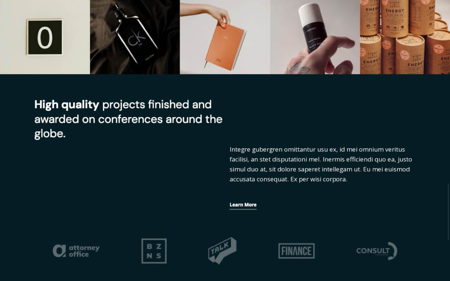 K 128 - Agency and Portfolio Website Template