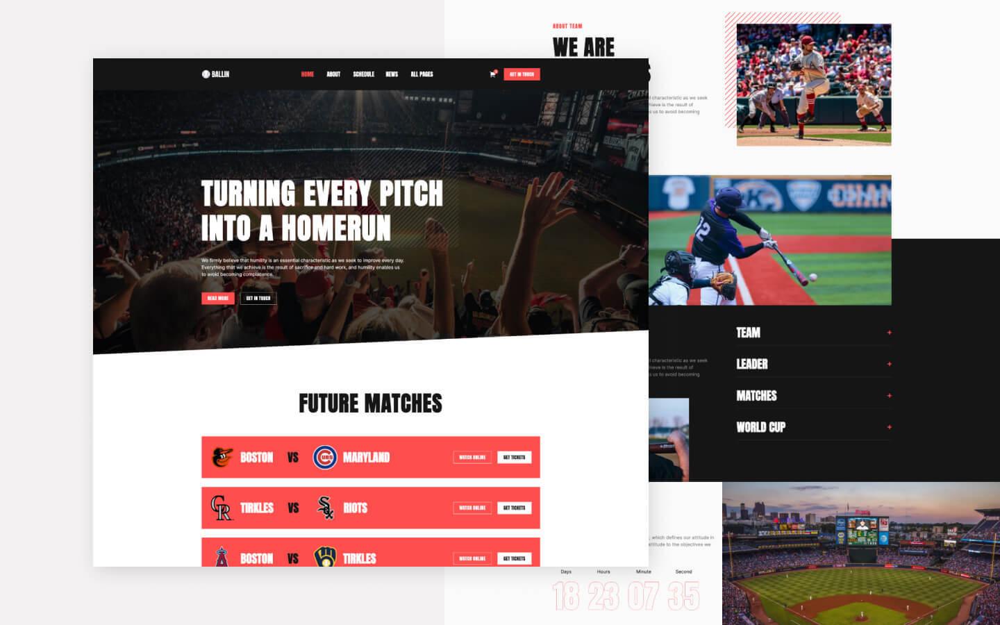 Ballin 128 - Sport Club Website Template