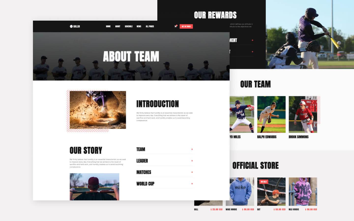 Ballin 128 - Sport Club Website Template