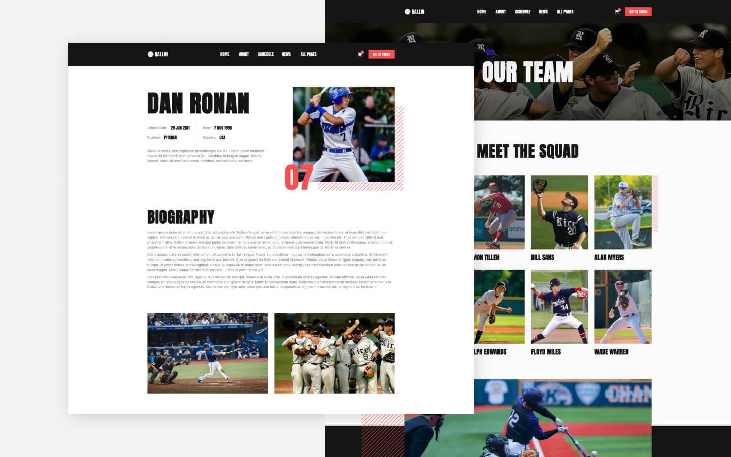 Ballin 128 - Sport Club Website Template