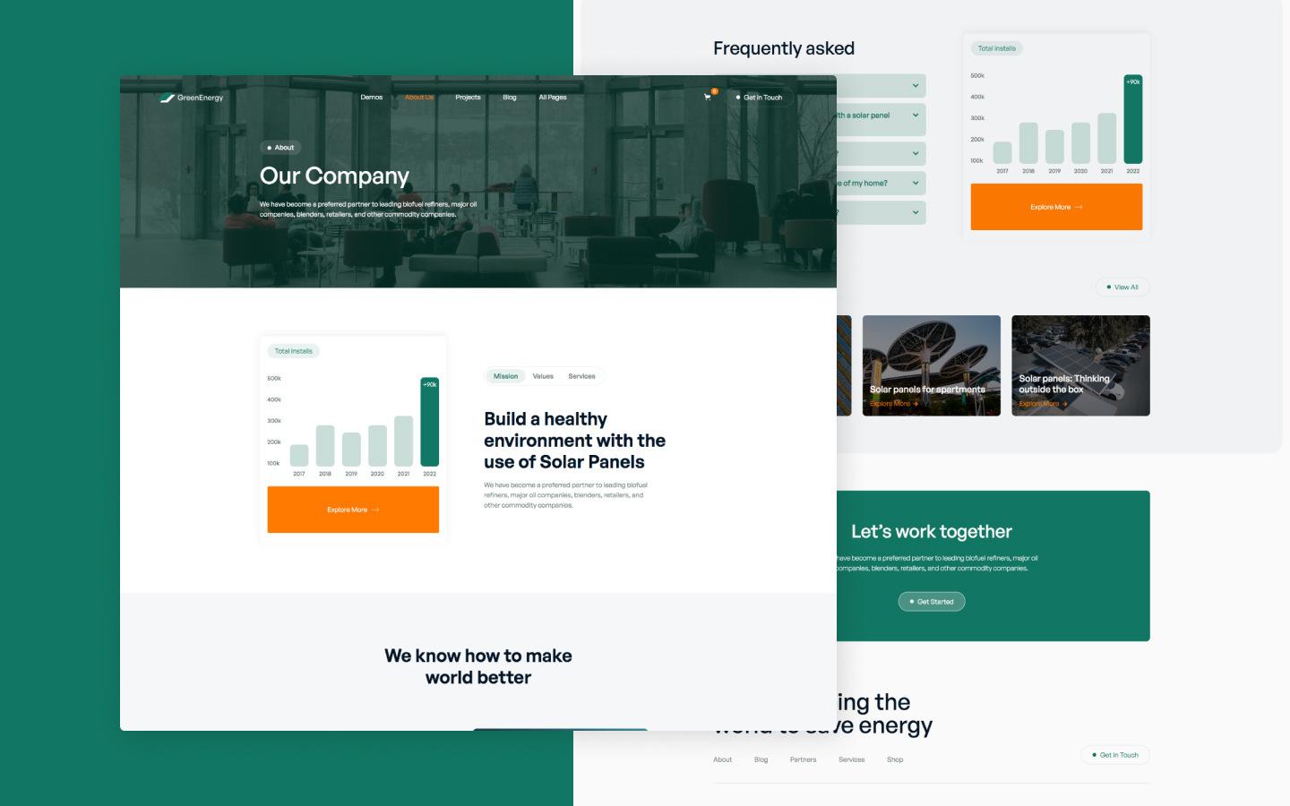Green Energy 128 - Small Business Website Template