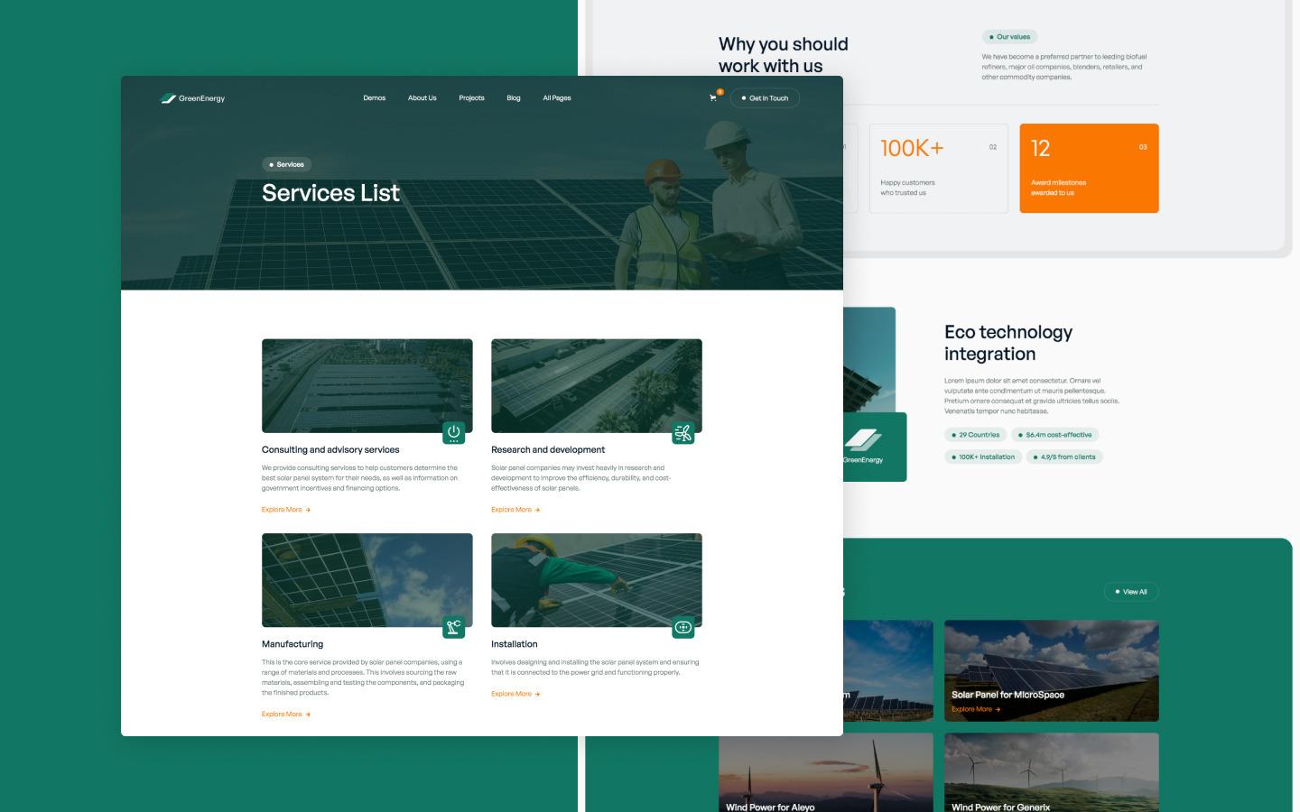 Green Energy 128 - Small Business Website Template
