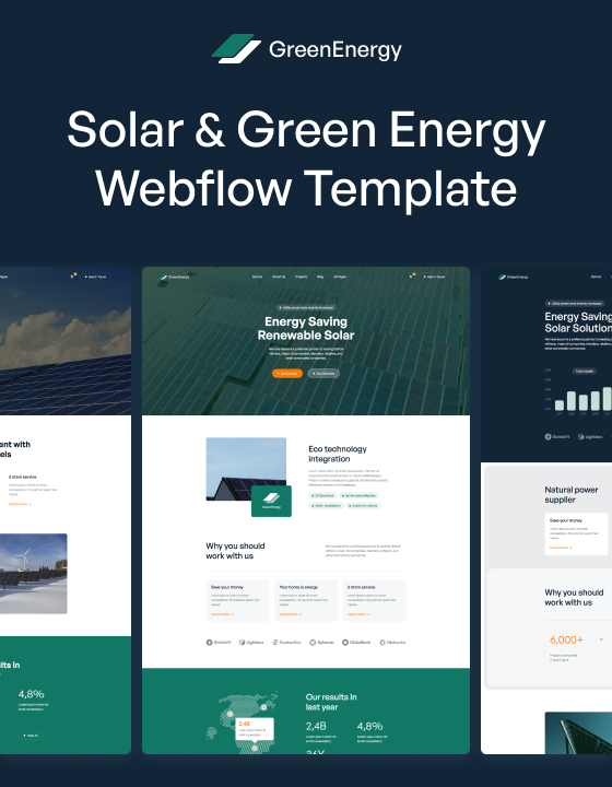 Green Energy 128 - Small Business Website Template