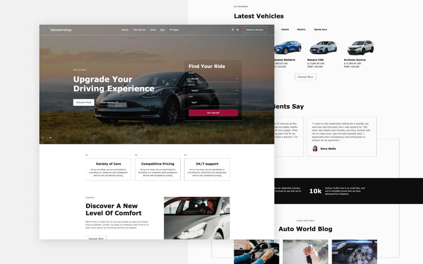 Car Dealership 128 - Car Dealer and Automotive Website Template