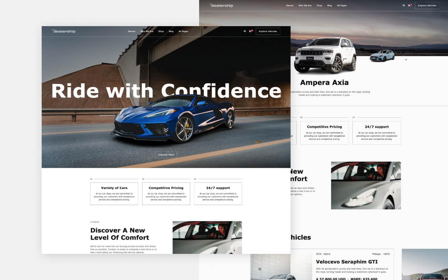 Car Dealership 128 - Car Dealer and Automotive Website Template
