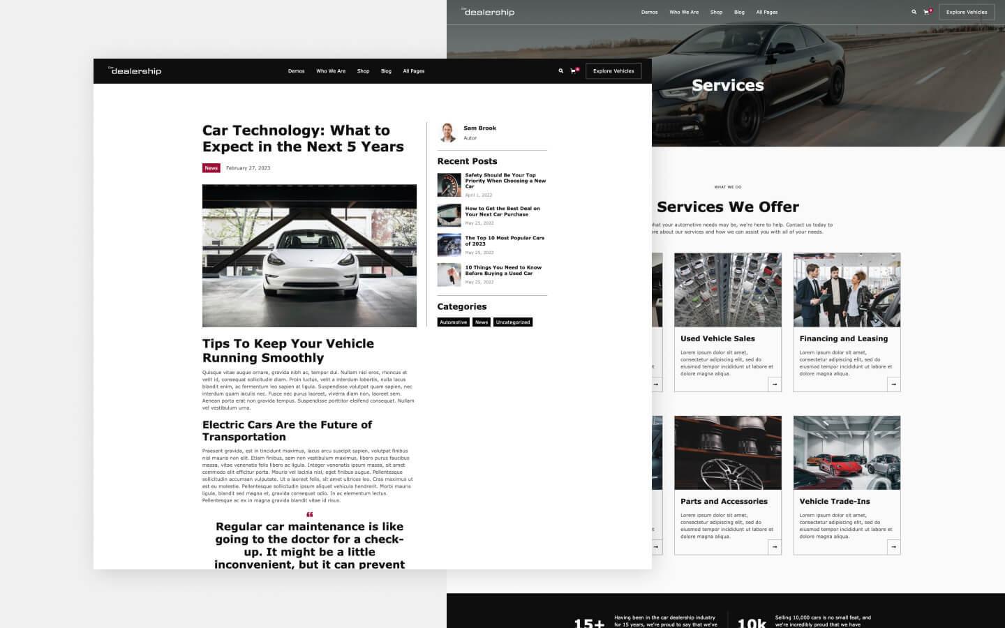 Car Dealership 128 - Car Dealer and Automotive Website Template