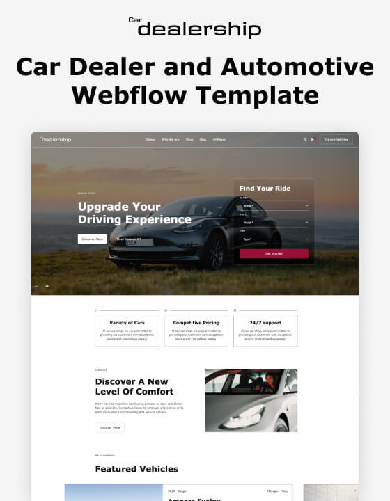 Car Dealership 128 - Car Dealer and Automotive Website Template