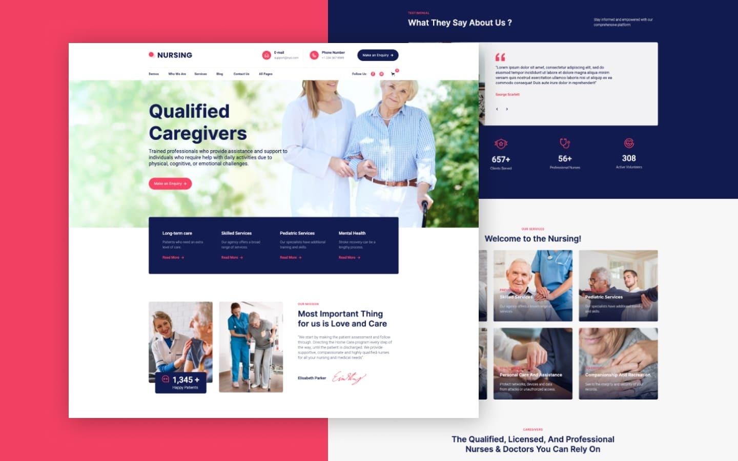 Nursing 128 - Medical Care Website Template