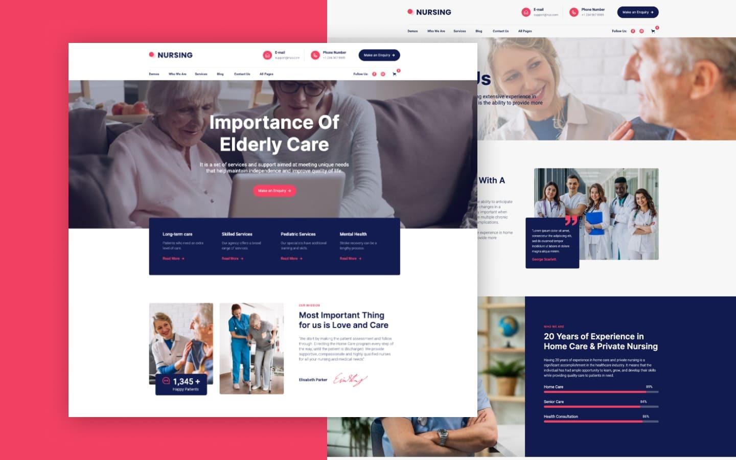 Nursing 128 - Medical Care Website Template