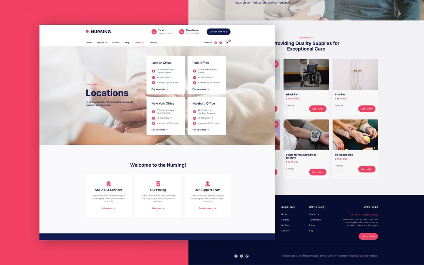 Nursing 128 - Medical Care Website Template