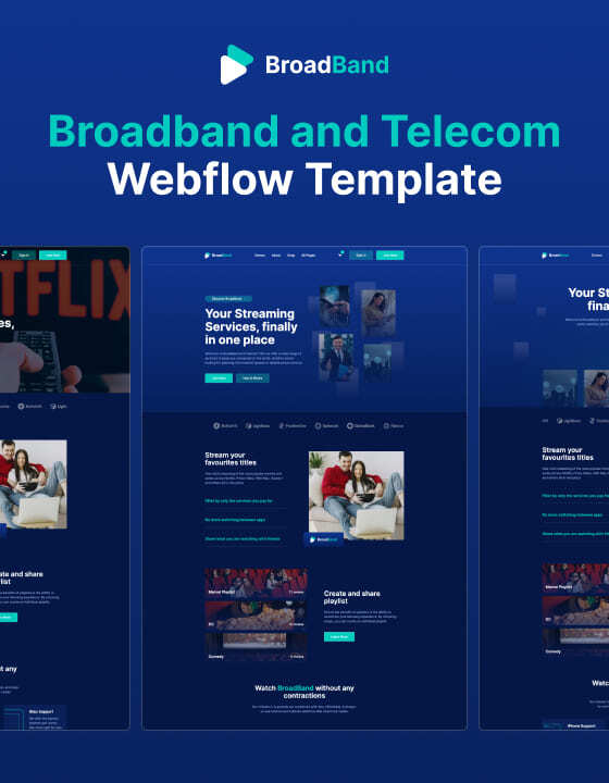 Internet Provider 128 - Broadcast and Telecom Website Template