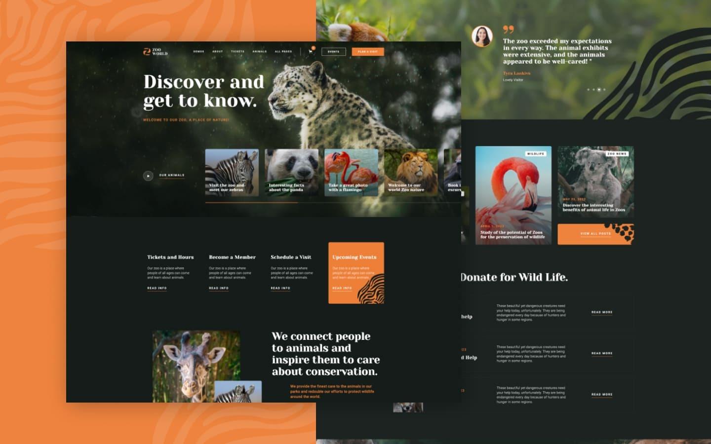 Zoo 128 - Zoo Website Template