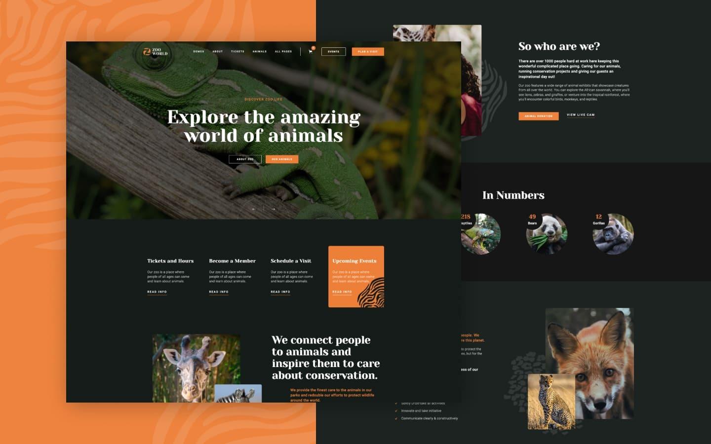 Zoo 128 - Zoo Website Template