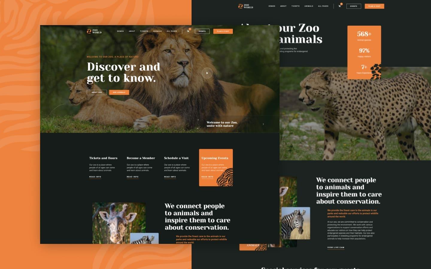 Zoo 128 - Zoo Website Template